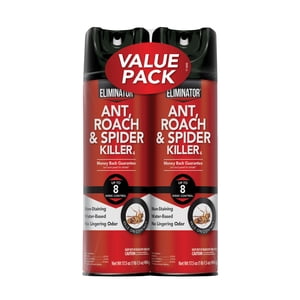 Eliminator Ant, Roach & Spider Killer Aerosol Spray, Twin Pack