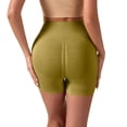 thumbnail image 2 of Costeam Womens Seamless Ribbed High Waist Biker Shorts No Pockets 4 Way Stretch Tummy Control Non See Through Mid Thigh Athletic Workout Casual Short Pants, 2 of 9