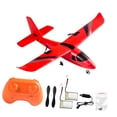 thumbnail image 2 of Avión RC Hugo Control remoto Gliderm 2 canales para principiantes 2 baterías rojas, 2 of 10