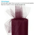 thumbnail image 3 of Uxcell Tulle Rolls Fabric Spools 6" 25 Yards Dark Red for Decoration Wrapping Wedding DIY Crafts, 3 of 5