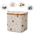 thumbnail image 2 of FeiFu Reinforced Oversized Storage Totess with Double Zipper,Thickened Organizer Bags for Quilts, Travel, Multi-Pack Moving Saves Travel Space Khaki, 2 of 4