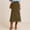 Green#1, variant on Midi Skirts For Women Retro Faux Suede High Waist Skirt Side Zipper Scalloped Hem Solid A Line Casual Fall Skirt