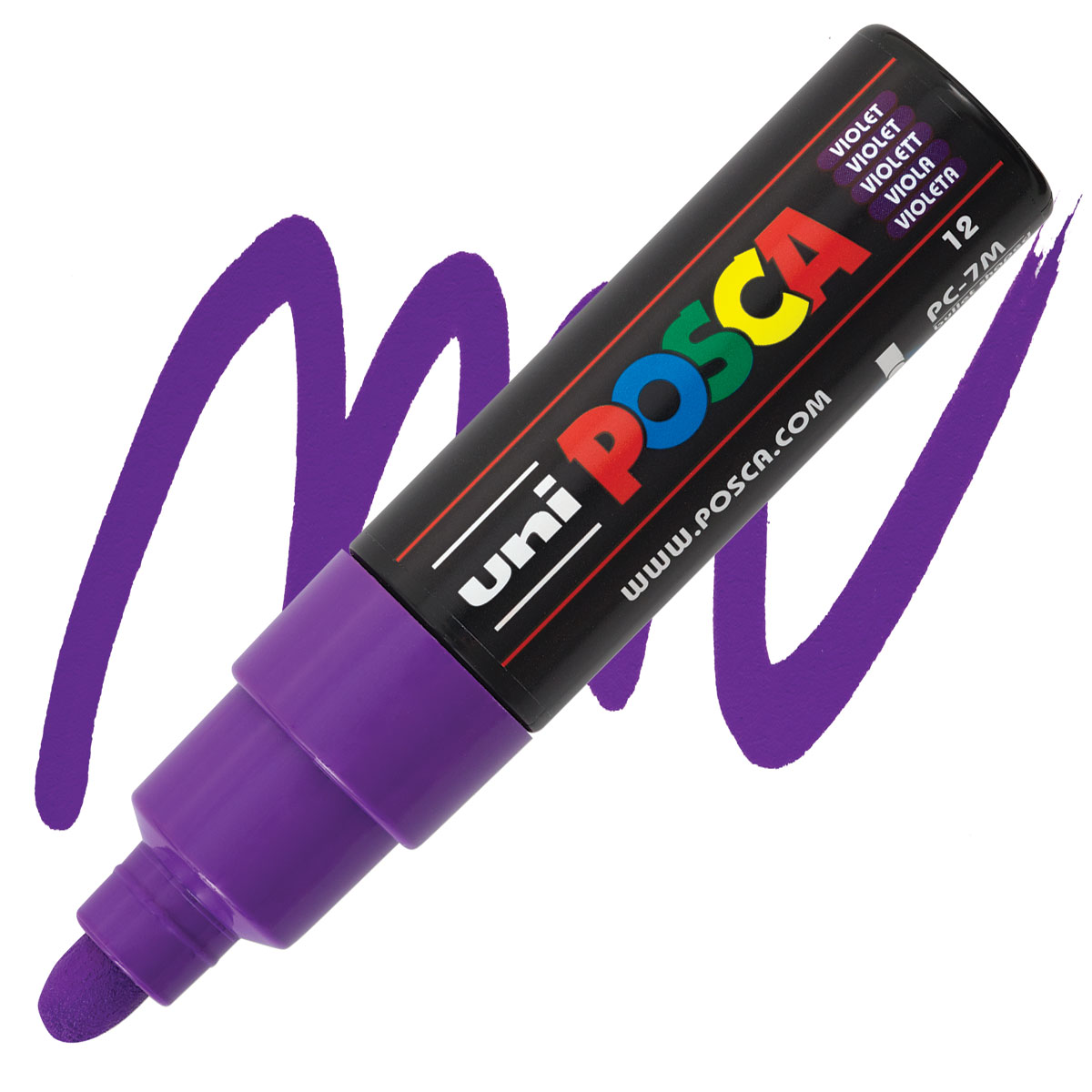 UniPosca Paint Marker Violet, Bullet Tip, 7mm