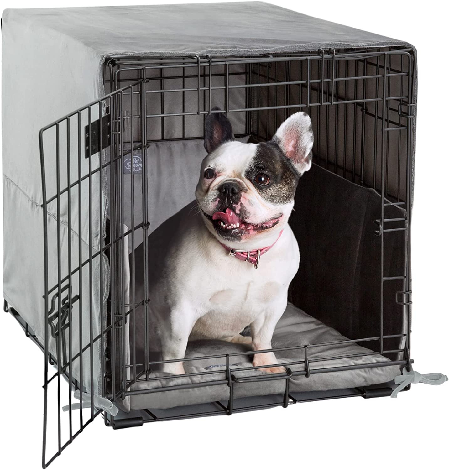Pet Dreams 3 Piece Set Dog Bedding for Single Door Crate! Crate Cover
