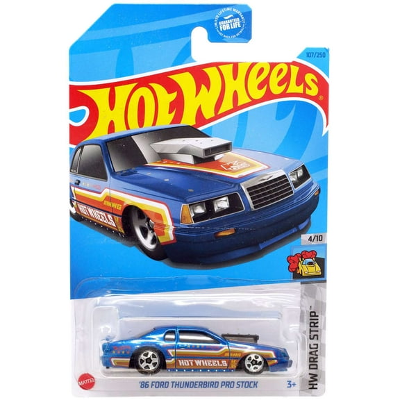 Hot Wheels HW Drag Strip '86 Ford Thunderbird Pro Stock Diecast Car