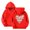 Red, variant on Ccpelsie Girls Solid Soft Hooded Sweatshirt Classic Oversized Hoodies Loose Pullover Sweatshirts with Pocket for Kids(Grey,10-11 Years)