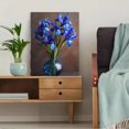 thumbnail image 5 of Blue Iris Floral Canvas Print Wall Art for Living Room Bedroom Dining Room Hallway Kitchen Decor, 5 of 8