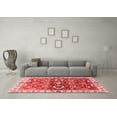 thumbnail image 3 of Ahgly Company Indoor Rectangle Abstract Red Modern Area Rugs, 2' x 5', 3 of 4