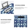 thumbnail image 3 of Rateoe Vintage Blue Printed Luggage Cover, Suitcase Protector Fits 18-32 Inch Luggage-Large, 3 of 7
