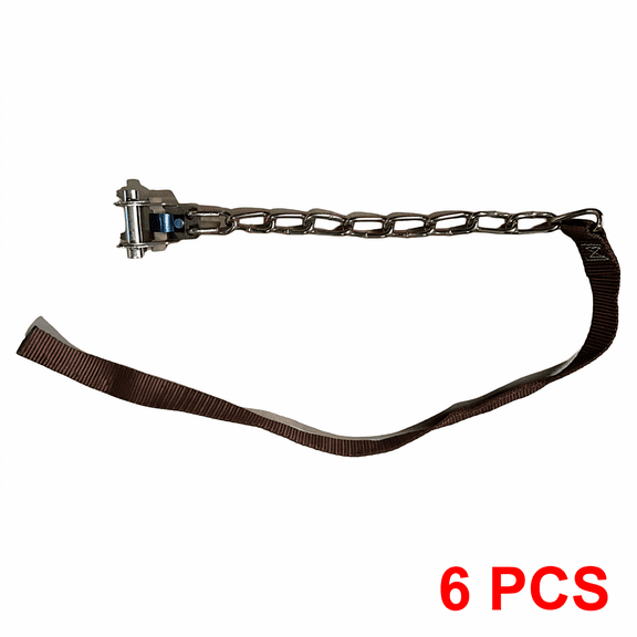 FeiFu 6PC Snow Chains, Tire Chains for Car SUV Pickup Trucks, Adjustable Portable Emergency Non-Slip Snow Car Tire Chains for Tire Width 165-265mm