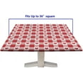 thumbnail image 6 of Valentine''s Day Fitted Tablecloth Square, Red Heart Sweet Love Elastic Edge Decor Table Clothes Waterproof Wrinkle Resistant Polyester Table Cover for Garden Patio Picnic Use, Fits 36" x 36" Table, 6 of 6