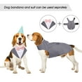 thumbnail image 6 of Kuoser Suit for Dogs, Dog Tuxedo Formal Suit and Bandanna Set, Wedding Suit for Dogs, Gray, S, 6 of 9