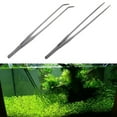 thumbnail image 4 of Apmemiss Clearance Aquarium Tweezers Stainless Steel Straight and Curved Tweezers Set Long Handle Reptile Feeding Tongs for Aquatic Plants Lizards Spider Snakes Garden Repairing Valentines Day Gifts, 4 of 4
