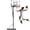 44 white lineB, variant on Basketball Hoop Goal 5.5-10FT Height Adjustable Outdoor Portable | 2 Wheels 44/48 Inch Shatterproof Backboard Enlarged Base for Kids Adults Youth Backyard