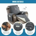 thumbnail image 3 of Waterproof Recliner Chair Covers Non- Reclining Cover for Recliner Chair Washable Chair Seat Slipcover with Pocket Sofa Slipcovers for Kids Pets.ï¼Beigeï¼, 3 of 8