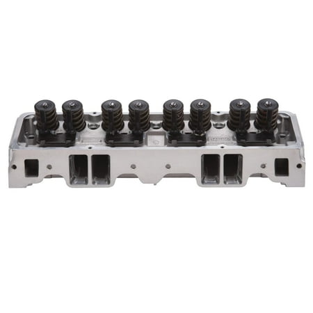 Edelbrock RPM Small-Block Chevy Straight Spark Plug 70cc Flat Tappet Polished Fits select: 1975-1986 CHEVROLET C10, 1975-1981 CHEVROLET CORVETTE
