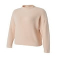 thumbnail image 4 of MesaSe Femmes Pulls Col Rond Épaule Longue Manches Solides Couleur en Vrac Pull Tricot Pulls Gris M, 4 of 8