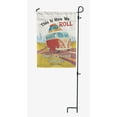 thumbnail image 4 of Printtoo White This Is How We Roll Caravans 12.5x18 Inches Double SidedFlagsDouble Sided CampFlagCampsiteFlagPersonalized Camping Flags, 4 of 4