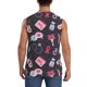 thumbnail image 4 of Fotbe Breast Cancer Awareness1 Men's Camiseta sin Mangas Estampada para Hombres, Playera Casual para Gimnasio, Entrenamiento, Playa-Large, 4 of 7