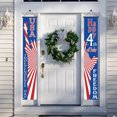 thumbnail image 5 of InsCrazy Fourth of July Couplets Printed Door Curtain Party Party Flags Big Savings, 5 of 5