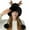 Black, variant on Dyfzdhu Women Knitting Hat Cute Wool Autumn Winter New Thick Warm Ear Protection Beige
