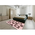 thumbnail image 4 of Ahgly Company Indoor Round Patterned Light Rose Pink Area Rugs, 7' Round, 4 of 6