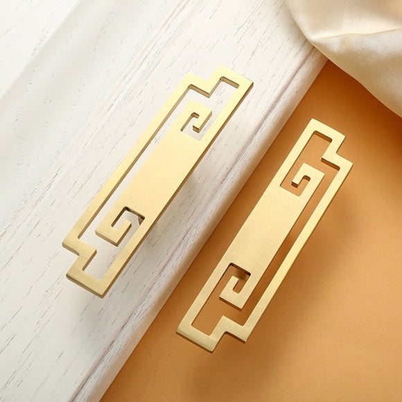UPGRATOR 1Pcs Drawer Pull Handle Vintage Style Solid Brass Furniture for Cupboard