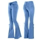 thumbnail image 3 of Pantalones Vaqueros de Longitud Completa Para Mujer, Pantalones Acampanados Con Cordones Y Bolsillo Sueltos de Cintura Alta A La Moda, Pantalones Vaqueros Elásticos de Vaca Odeerbi ODB-4, 3 of 3