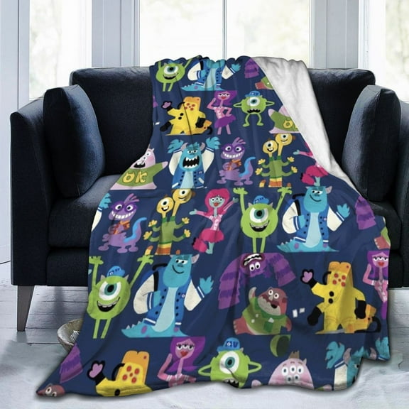 Monsters Inc Ultra-Soft Micro Fleece Blanket Cozy Blanket Thick Warm Plush Throw Blanket Sofa Cushion 50"X40"