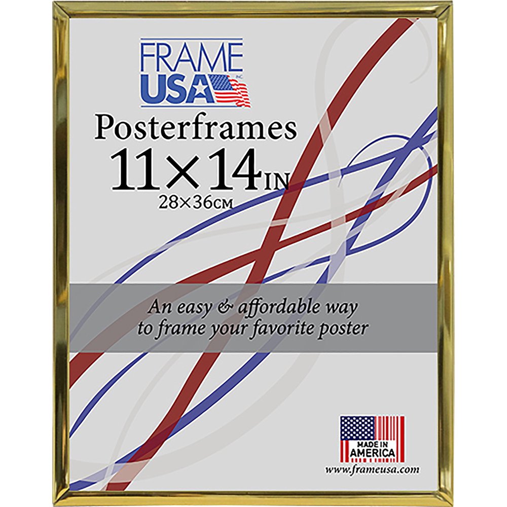 Frame USA Hardboard Poster Frame Frames, 11 x 14, Gold