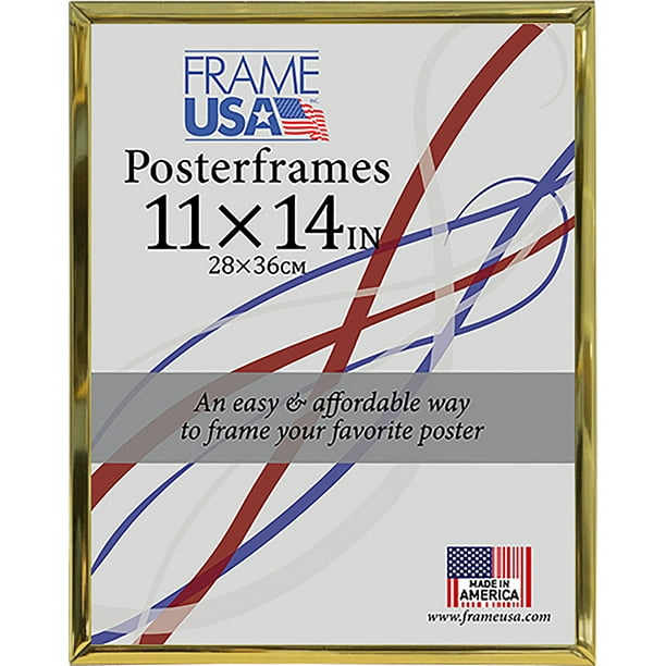 Frame USA Hardboard Poster Frame Frames, 11 x 14, Gold