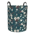 thumbnail image 2 of Balery Vintage Floral Round Laundry Basket with Handles Waterproof Freestanding Laundry Hamper for Clothes Toys in the Dorm and Family-, 2 of 8