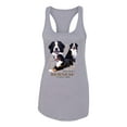thumbnail image 2 of If It's Not a Bernese It's Just a Gift | Womens Lover Jersey Racerback Tank Top, Heather Grey, X-Large, 2 of 3