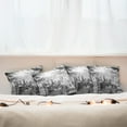 thumbnail image 4 of Ambesonne Black and White Throw Pillow Cover 4 Pack, Aerial Montreal, 18", Black White Grey, 4 of 5