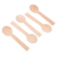 thumbnail image 4 of 100pcs Disposable Wooden Spoons Party Tableware Natural Eco-friendly Spoons, 4 of 8