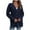 Navy, variant on IROINNID Women's Cardigan Open Front Jacket Solid Color Long Sleeve Loose Loose Dark Color Hollow Out Cardigan Button Slit Sweater, Khaki