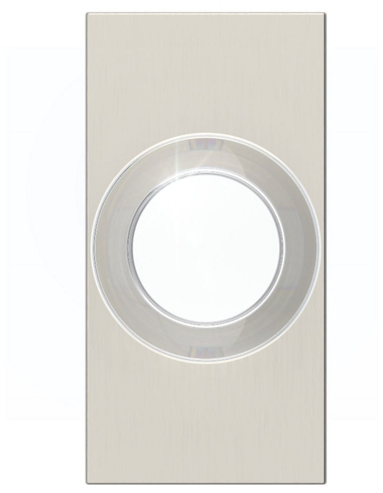 Baldwin HDCCYCFR055 Contemporary Crystal Non-Turning One-Sided Dummy Door Knob - Nickel