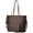 Coffee, variant on Large Vegan Leather Tote Bag for Women, 2 count Purses And Handbags, Top Handle Satchel Purses Ladies Bags