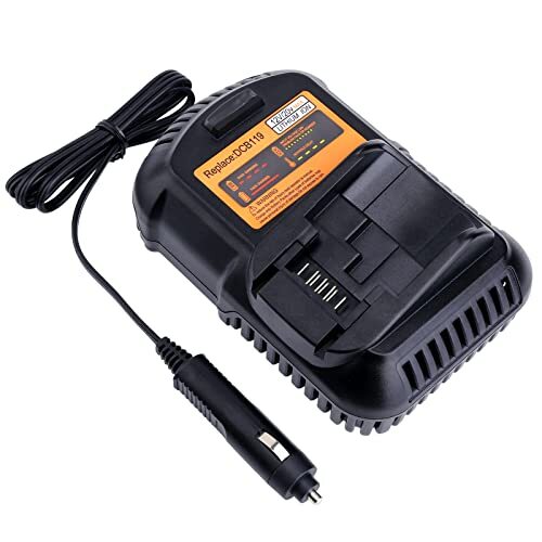 DCB119 Car Vehical Charger Replacement for Dewalt Battery Charger DCB112 DCB101 DCB115 DCB107 Compatible with 12V& 20V/60V MAX Lithium-Ion Batteries DCB206 DCB230 DCB120 DCB126 DCB606 DCB609