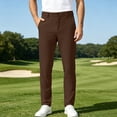 thumbnail image 2 of Akiihool Loose Cargo Pants for Men Men's Relaxed Fit Twill Pants Flat Front Pants Coffee,33, 2 of 6