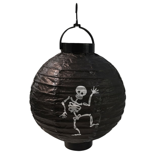 Linterna de ledes Linterna de papel LED de 8 pulgadas, diseño plegable, modo brillante constante, 2 pilas AAA operadas para fiesta de Halloween, decoración del hogar, regalo Romacci Linterna de ledes
