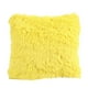 thumbnail image 2 of Thick Plush Wool Throw Pillow Covers 16x16 Inch Cream Soft Decorative Cushion Cover for Sofa Bedroom Pillow Shell -1 pc,Yellow, 2 of 2