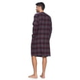 thumbnail image 3 of Ashford & Brooks Mens Flannel Plaid Long Sleep Shirt Henley Nightshirt, 3 of 5