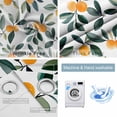thumbnail image 4 of Burnt Orange Blackout Curtains for Bedroom/Living Room, Thermal Insulated Kitchen Curtains, Spring Summer Botanical Watercolor Grommet Darkening Window Treatment Drapes 42"x84"x2, 4 of 8