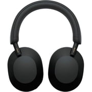 Sony Wireless Noise Canceling Over Ear Headphones Black Bluetooth Headphones Premium Audio Long Battery Life Built in Microphone with AudioTrends Bundle for Music Travel Entertainment