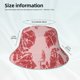 thumbnail image 3 of Balery Red Meat Sombreros para el sol para hombre y mujer, sombrero de pescador con UPF 50+, 3 of 6