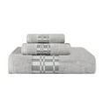 thumbnail image 2 of Superior Larissa 3-Piece Cotton Embroidered Towel Set, Chrome, 2 of 6
