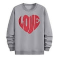 thumbnail image 6 of Busydd Mens Sweatshirt Trendy Long Sleeve Love Print Valentines Shirt Casual Comfortable Round Neck T Shirts for Men 3XL, 6 of 6