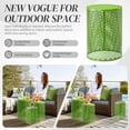 thumbnail image 2 of Ktaxon Set of 3 Nesting Stackable Patio Accent Tables, Round Barrel Shape Metal Frame Indoor Outdoor, 12/14/16 in, 2 of 8