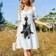 thumbnail image 4 of Acuarela de Rorschach Tarjeta de Rorschach 6 Vestido de manga corta Vestido lindo ropa, 4 of 7